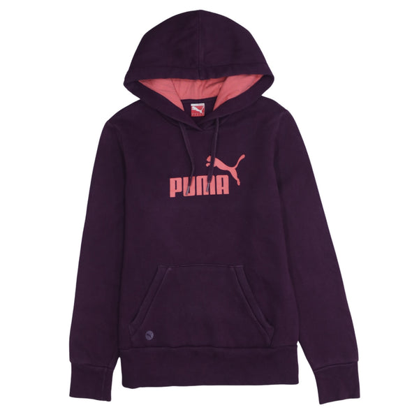 Puma 90's Spellout Pullover Hoodie Medium Purple