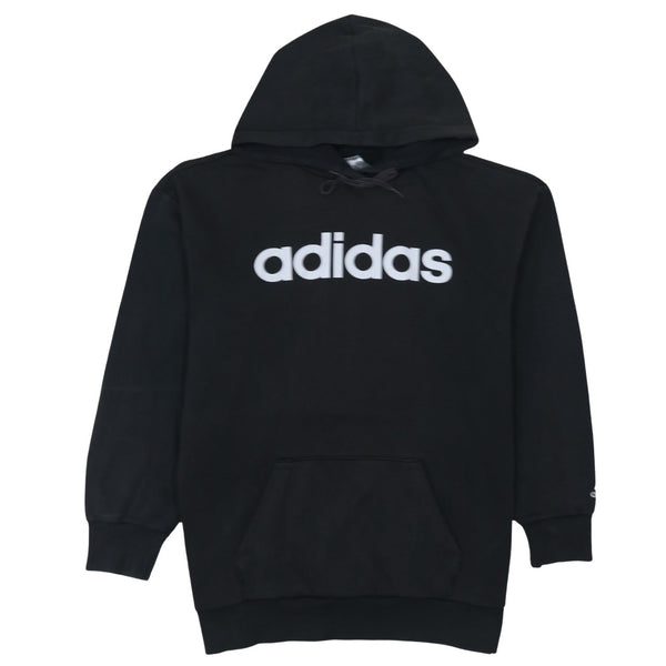 Adidas 90's Spellout Pullover Hoodie Medium Black