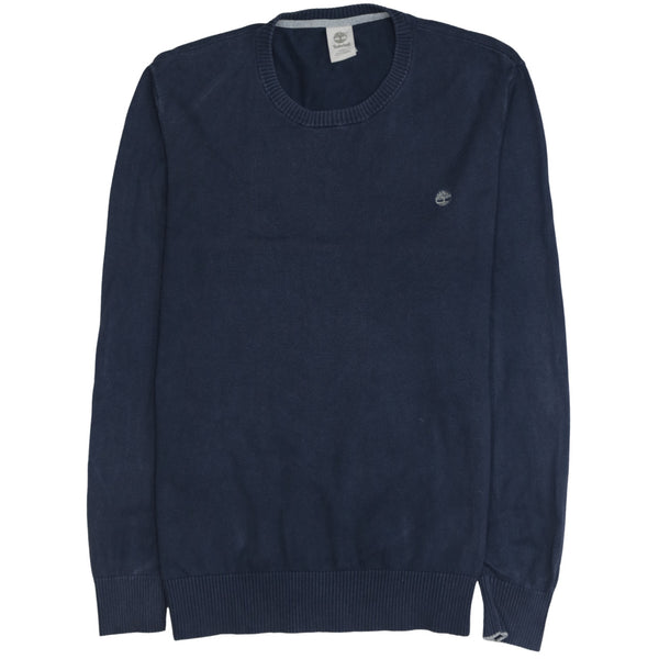 Timberland 90's Lightweight Crew Neck Sweatshirt Medium Navy Blue