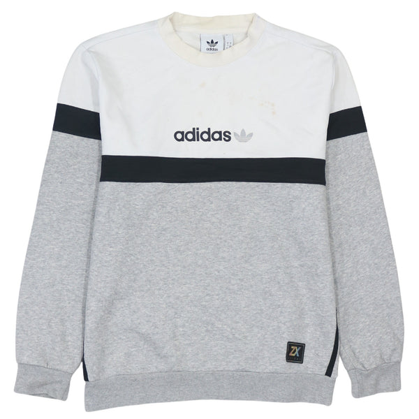 Adidas 90's Crew Neck Lightweight Sweatshirt Men's Small Grey