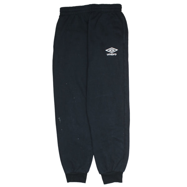 Vintage Umbro 90's Black Rib Cuff Joggers Sweatpants Men's Medium