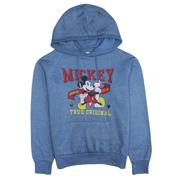 Vintage 90's Disney Mickey Mouse Pullover Hoodie XXSmall Blue