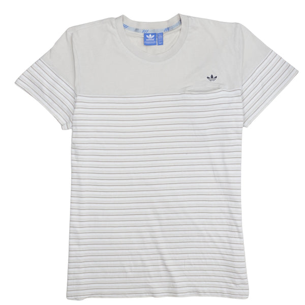 Adidas 90's Short Sleeves Crew Neck T Shirt Large Beige Cream