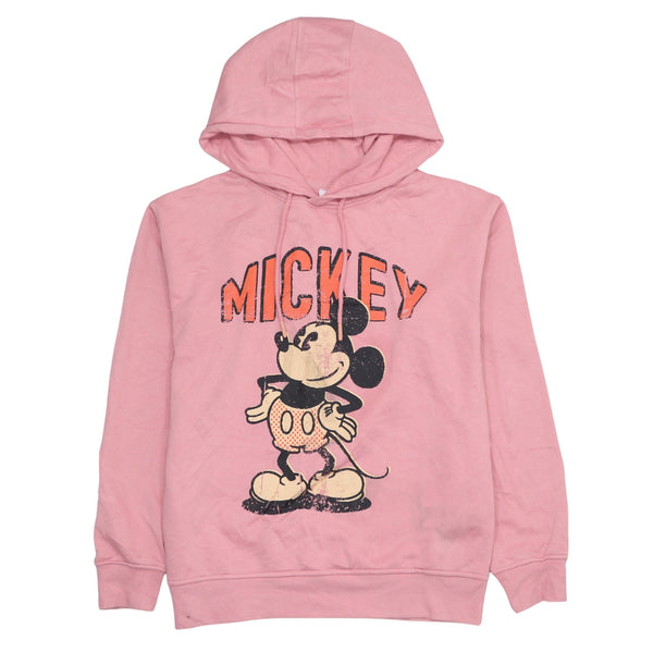 Disney 90's Vintage Pink Mickey Mouse Hoodie XXS Women's Sweatshirt