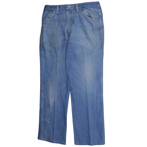 Wrangler Vintage 90's Baggy Straight Leg Jeans | Men's 34 Blue Trousers
