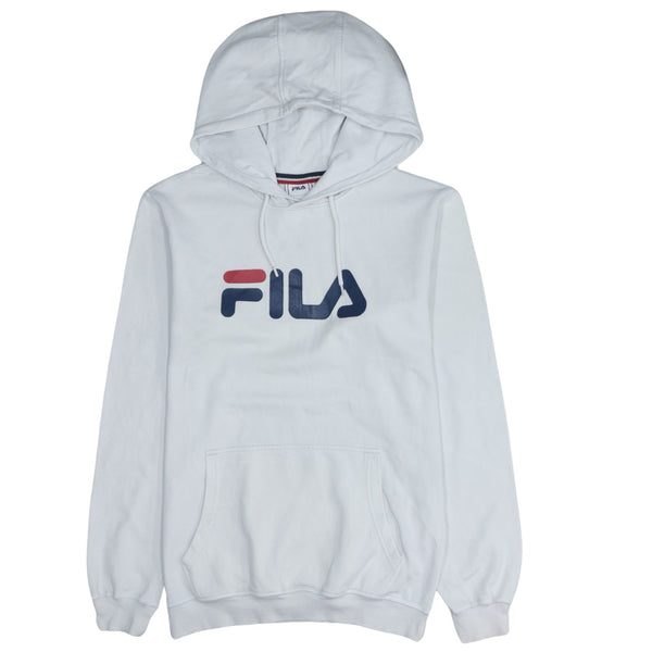 Fila 90's Spellout Pullover Hoodie Small White