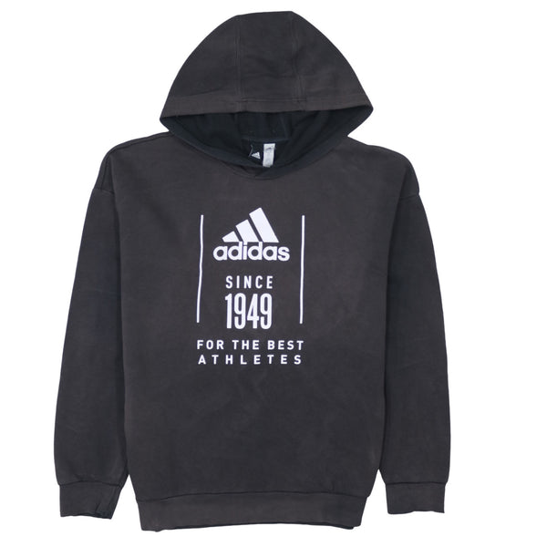 Adidas 90's Spellout Pullover Hoodie Medium Black