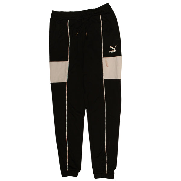 Puma 90's Black Elastic Waist Drawstring Women's Joggers Medium