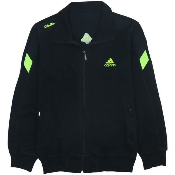 Adidas 90's Lightweight Full Zip Up Sweatshirt Large  Black