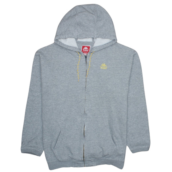 Kappa 90's Sportswear Full Zip Up Hoodie XXXLarge (3XL) Grey