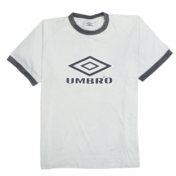 Umbro 90's Spellout Short Sleeves T Shirt XXLarge (2XL) Grey