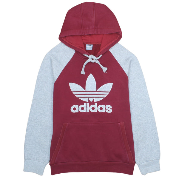 Adidas Burgundy Red Gilet Women's XXLarge 2XL Padded Full Zip Body Warmer with Embroidered Trefoil Logo