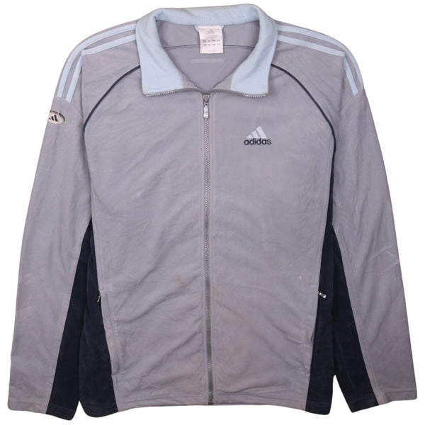Adidas 90's Retro Full Zip Track Jacket XLarge Grey Windbreaker