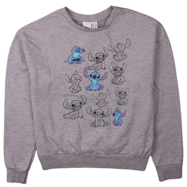 Disney Lilo & Stitch Vintage 90's Grey XSmall Crewneck Sweatshirt