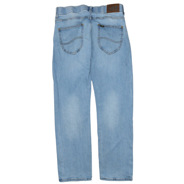 Lee 90's Lightwash Straight Leg Baggy Trousers / Pants 32 Blue