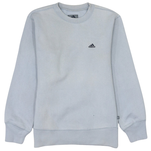 Adidas 90's Vintage Lightweight Crew Neck Grey Sweatshirt Women's Large