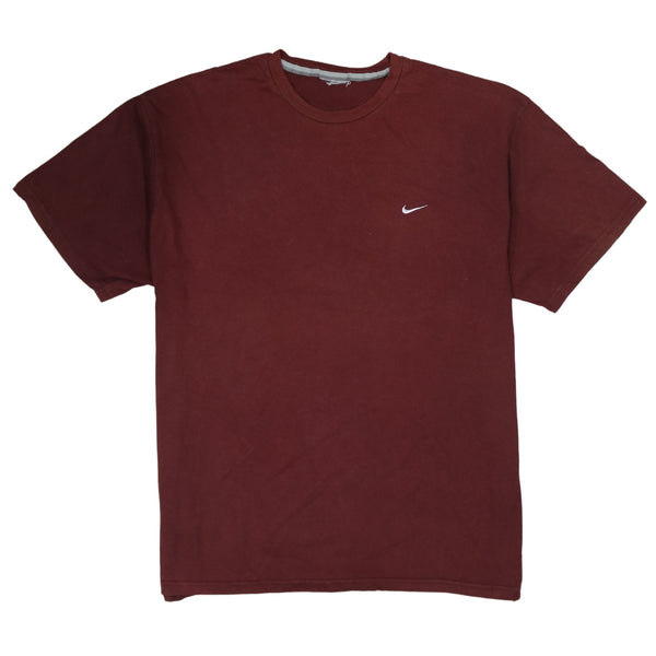 Nike 90's Swoosh Short Sleeves T Shirt Large  Red
