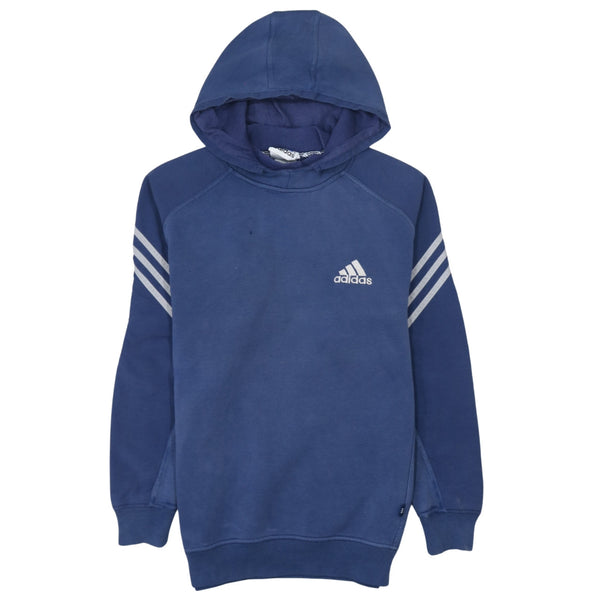 Adidas 90's Lightweight Pullover Hoodie Medium  Blue