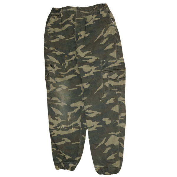 Active 90's Men's Khaki Green Casual Joggers Sweatpants Size 30