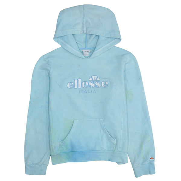 Vintage Ellesse 90's Spellout Blue Hoodie Women's Large