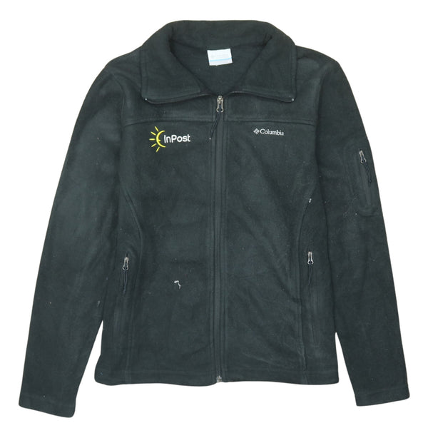 Columbia 90's Hiking Warm Full Zip Up Fleece Jumper Medium Black