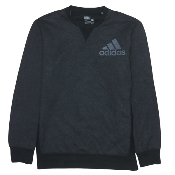 Adidas Vintage 90's Black Crew Neck Sweatshirt Medium