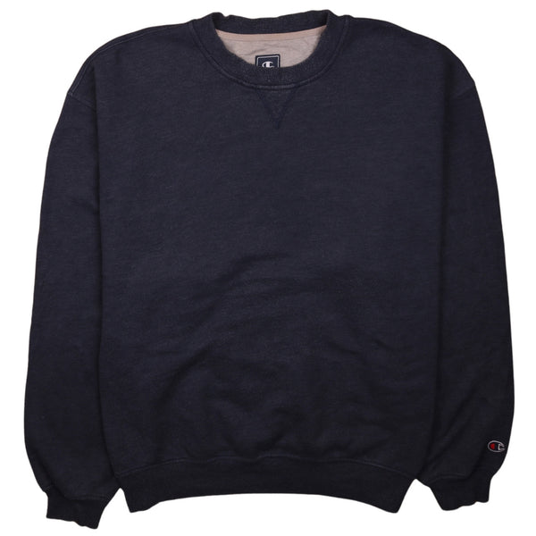 Vintage Champion 90's Navy Blue Men's XLarge Crew Neck Sweatshirt