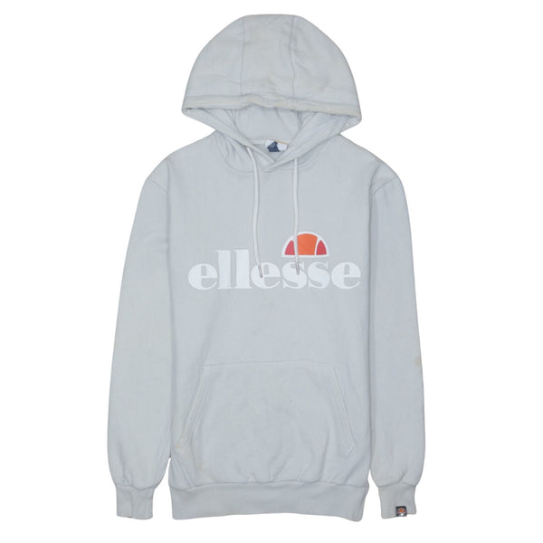 Ellesse 90's Vintage Grey Spellout Hoodie - Women's Small