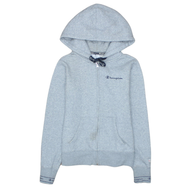 Champion 90's Lightweight Full Zip Up Hoodie XSmall Grey