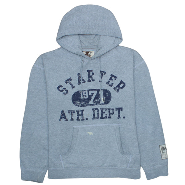 Retro 90's Grey Starter Spellout Pullover Hoodie - Medium