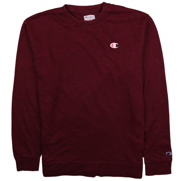 Champion 90's Burgundy Crew Neck Sweatshirt Men's Medium Vintage