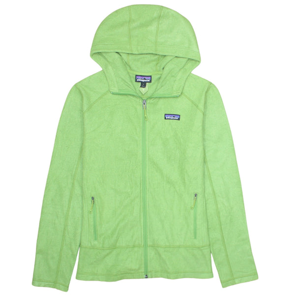 Vintage Patagonia 90's Women's Large Green Hiking Fleece Jumper