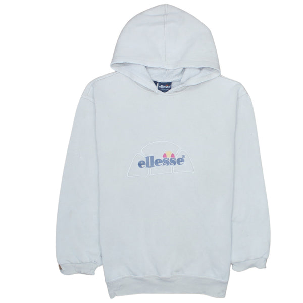 Ellesse 90's Spellout Pullover Hoodie Medium Grey