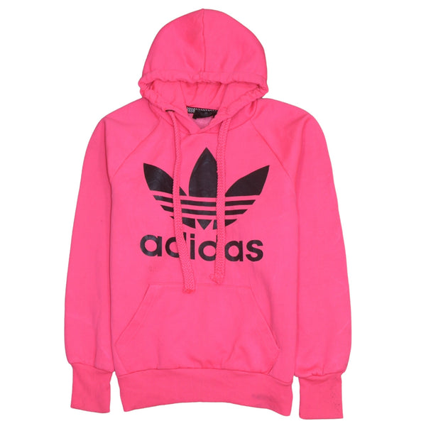 Adidas Vintage 90's Pink Spellout Pullover Hoodie Men's Small