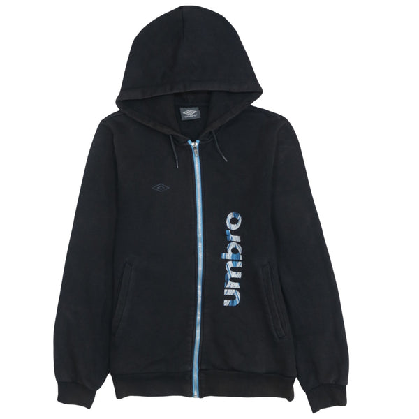 Vintage 90's Umbro Black Full Zip Hoodie Large