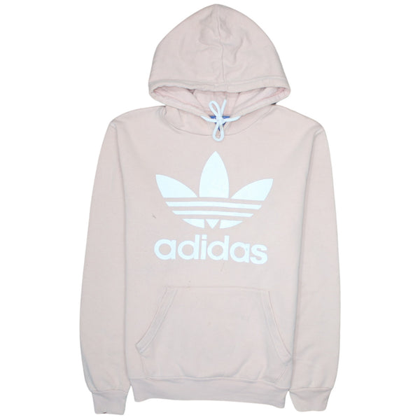 Adidas 90's Spellout Pullover Hoodie Medium Pink