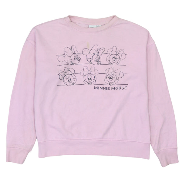 Disney 90's Minnie Mouse Crew Neck Sweatshirt Women's XSmall Pink