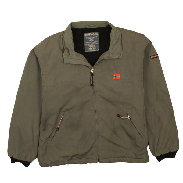 Napapijri 90's Lightweight Full Zip Up Windbreaker XXLarge (missing sizing label) Grey