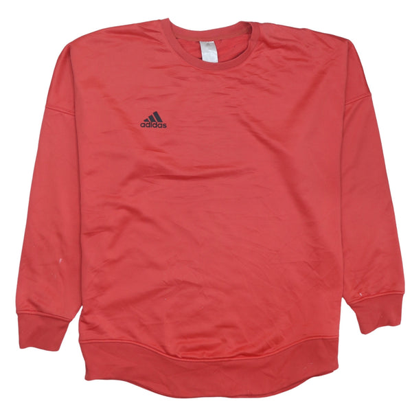 Adidas Red 90's Vintage Heavyweight Crew Neck Sweatshirt XL Cotton