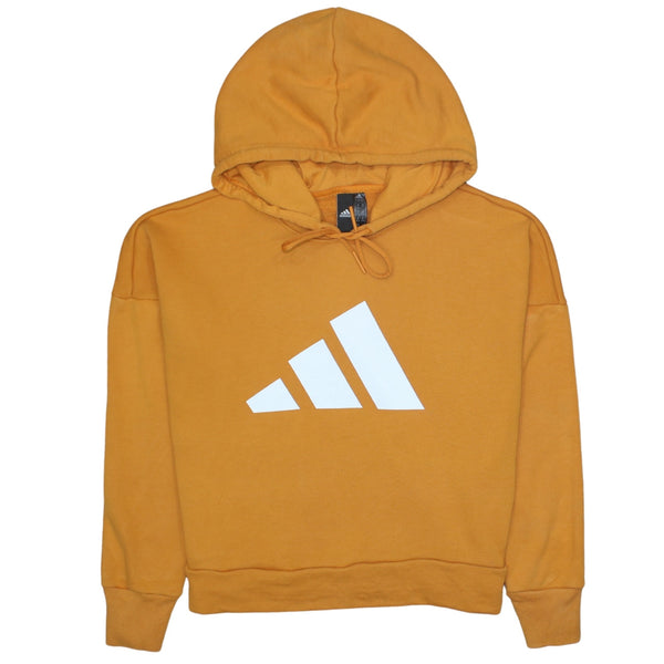 Adidas 90's Spellout Pullover Hoodie XSmall Orange