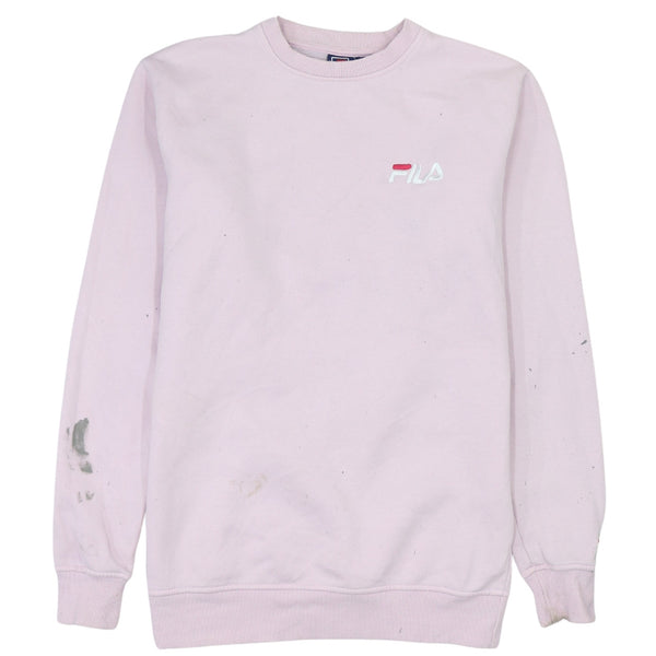 Fila 90's Vintage Pink Lightweight Crew Neck Sweatshirt Medium