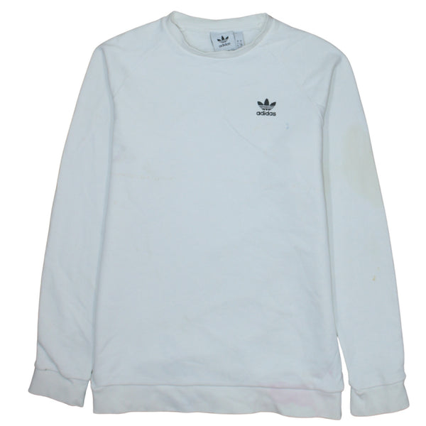 Adidas 90's Lightweight Crew Neck Sweatshirt Small White
