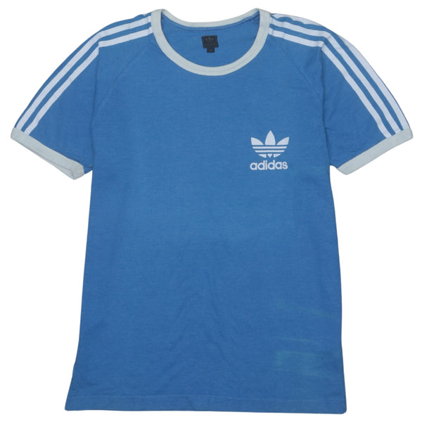 Adidas 90's Short Sleeves Crew Neck T Shirt Medium Blue