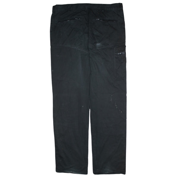 Dickies 90's Lightwash Straight Leg Baggy Trousers / Pants 38 Black