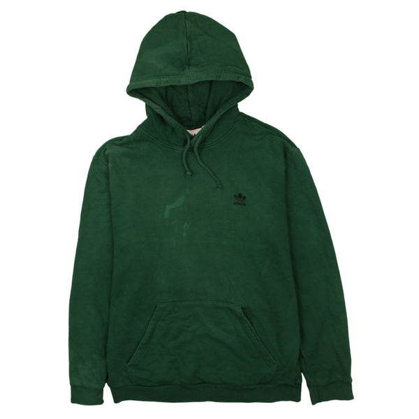 Adidas Vintage 90's Green Pullover Hoodie L Drawstring Pockets