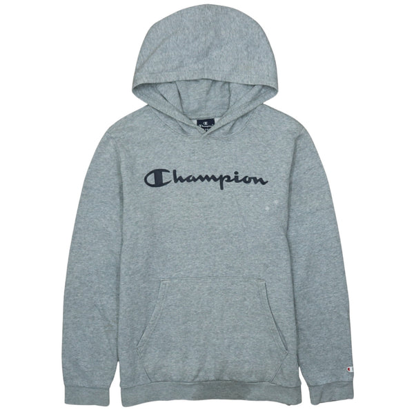 Champion Vintage 90's XLarge Grey Spellout Pullover Hoodie