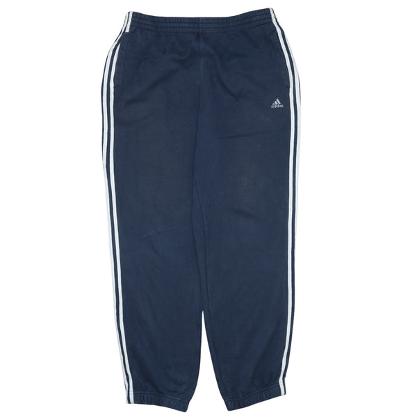 Adidas 90's Tracksuit Elasticated Waistband Drawstrings Joggers / Sweatpants XLarge Navy Blue