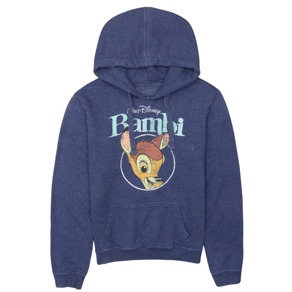 Disney 90's Bambi Pullover Hoodie XLarge Navy Blue