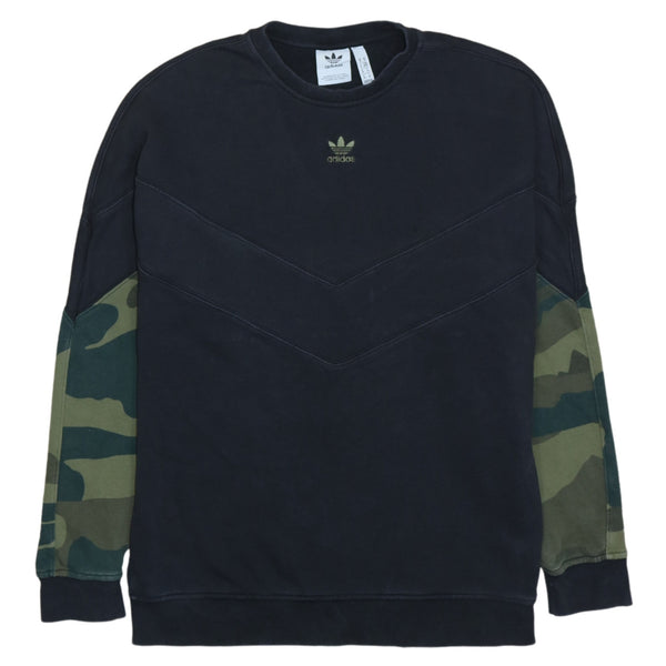 Adidas 90's Lightweight Crew Neck Sweatshirt Medium Black