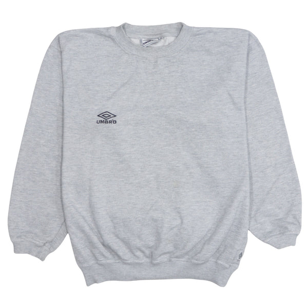 Umbro 90's Lightweight Crew Neck Sweatshirt Medium Grey